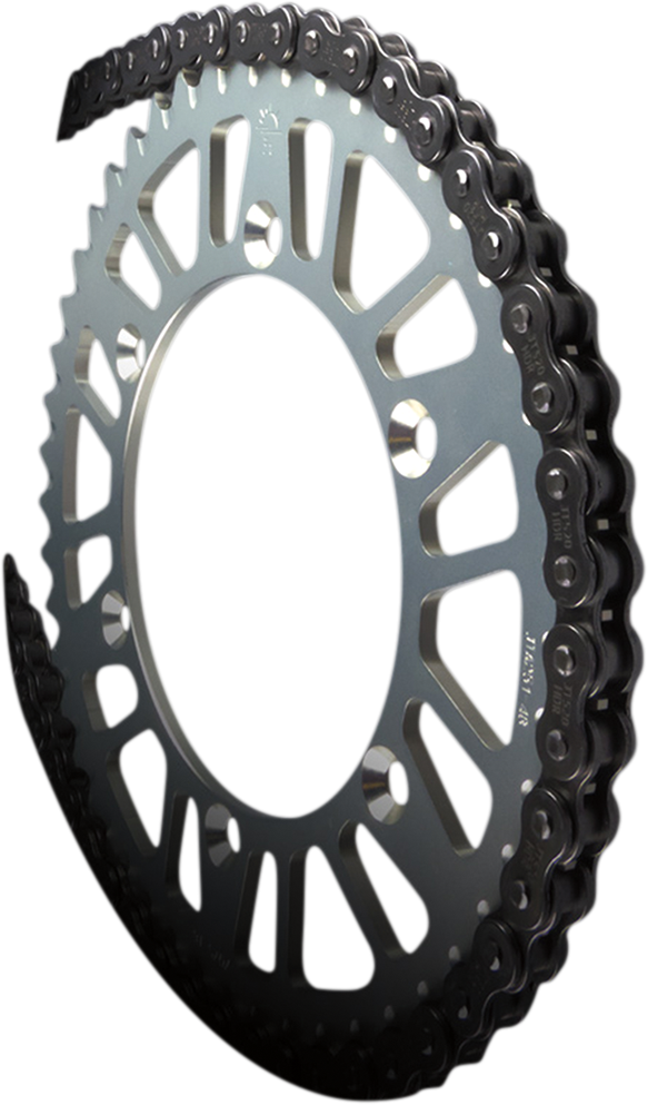 JT Chains 420 HDR Heavy-Duty Motorcycle Drive Chain, Steel, 132 Links – JTC420HDR132SL