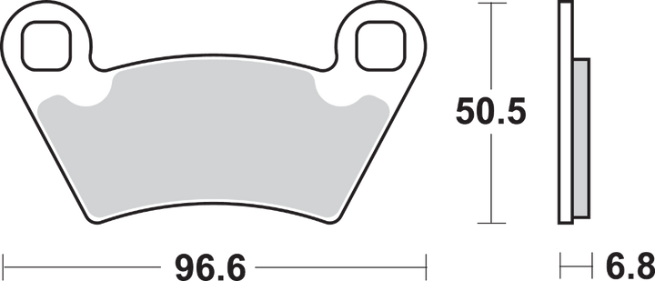 SBS Off-Road Sintered Brake Pads - Polaris 800SI