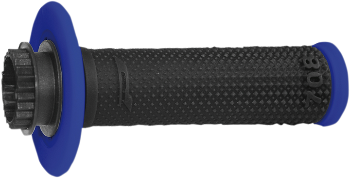 PRO GRIP 708 Lock-On Motorcycle Grips Blue/Black PA070800BL02