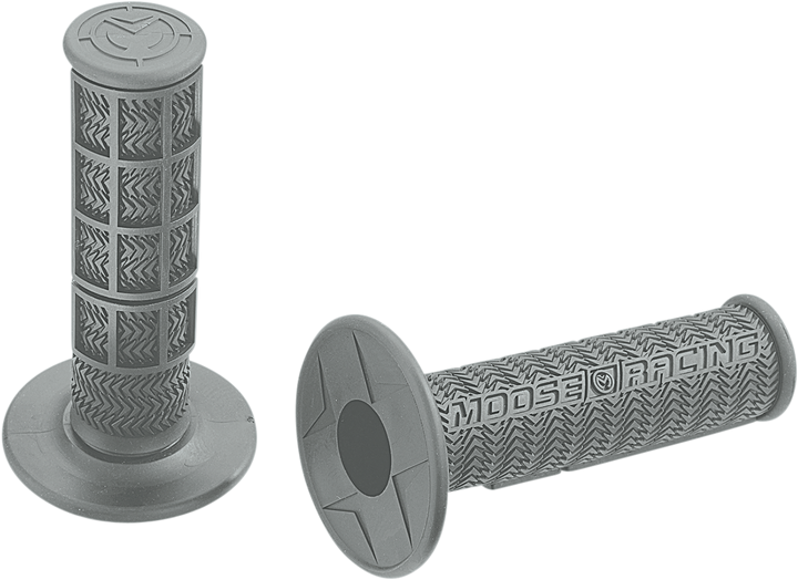 MOOSE OFFROAD Flange-Style Stealth MX Grips, Gray, Part Number B01MXG