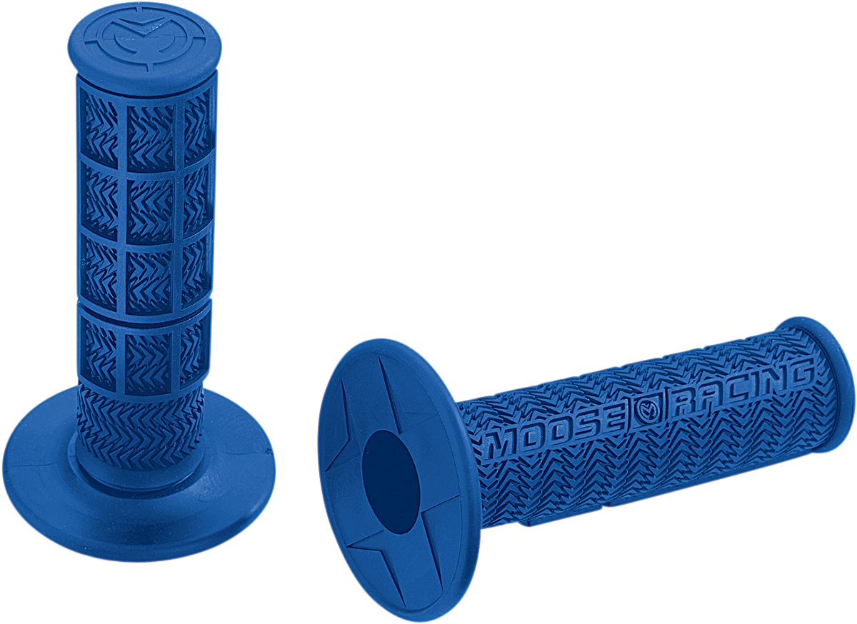 Moose Offroad Stealth MX Flange-Style Grips, Blue, Part Number B01MXU