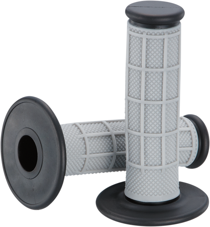 Moose Offroad Qualifier Half Waffle Dual-Compound Grips, Black - 1MG0715-EBM