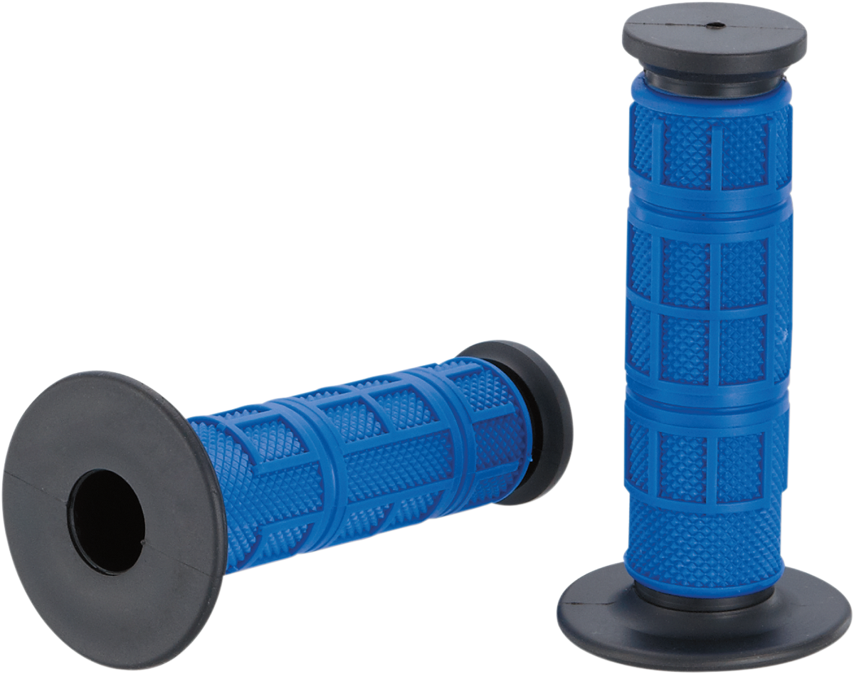 Moose Offroad Qualifier Full Waffle Dual-Compound Grips, Blue, MG-11-UBM