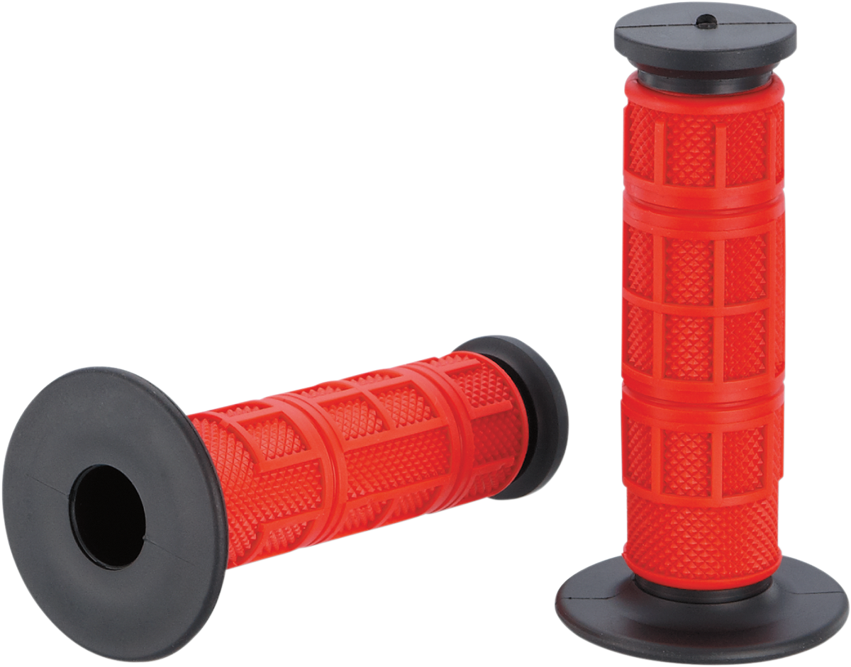 Moose Offroad Qualifier Full Waffle Grips, Red - MG-11-RBM
