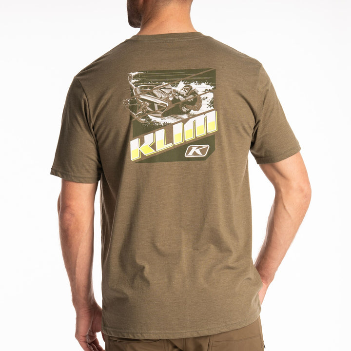 Klim Winter Vortex Tri-blend Tee - Military Green Frost - Hi-Vis