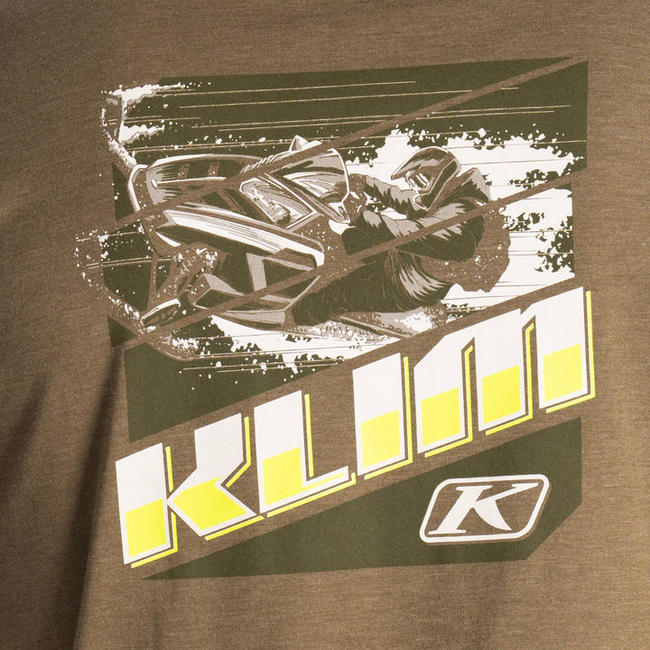 Klim Winter Vortex Tri-blend Tee - Military Green Frost - Hi-Vis