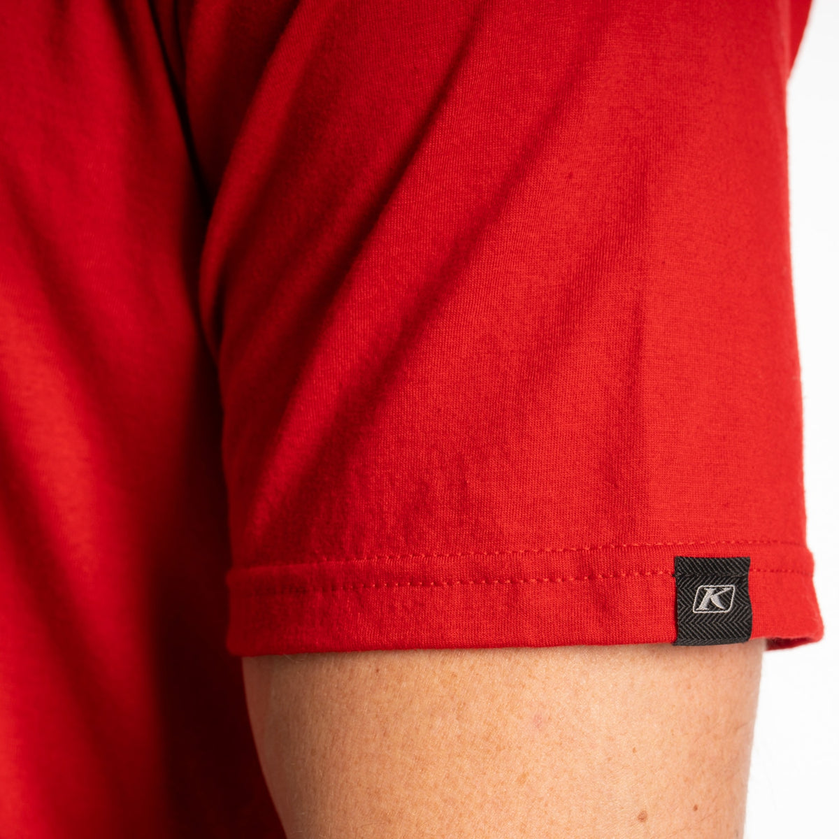 Klim Heritage Tri-blend Tee - Classic Red - White