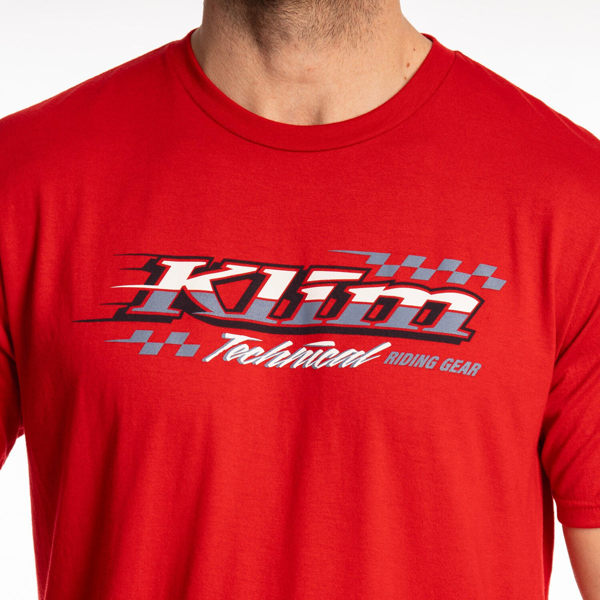 Klim Heritage Tri-blend Tee - Classic Red - White