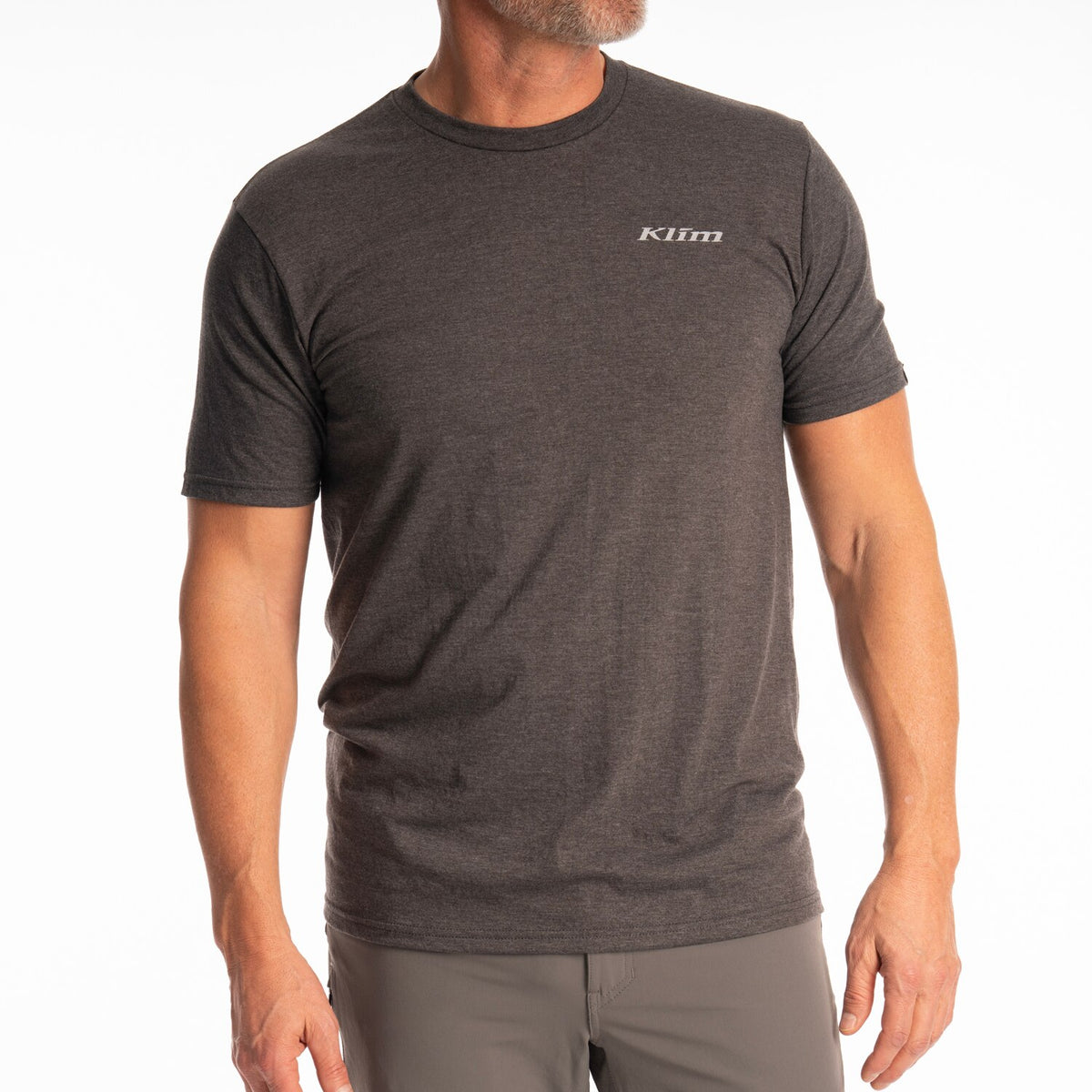 Klim Frontier Tri-blend Tee - Heathered Charcoal - High-rise