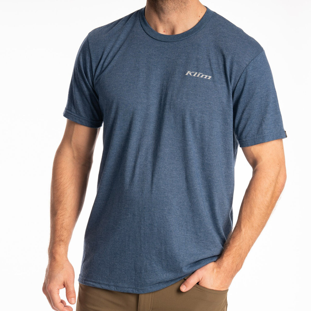 Klim Frontier Tri-blend Tee - Heathered Neptune - Peyote