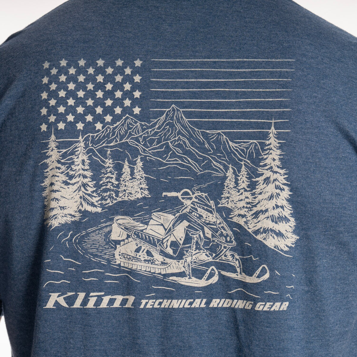 Klim Frontier Tri-blend Tee - Heathered Neptune - Peyote