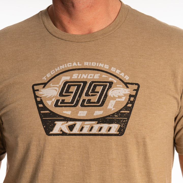 Klim Pioneer 99 Tri-blend Tee - Coyote Brown Heather - Monument