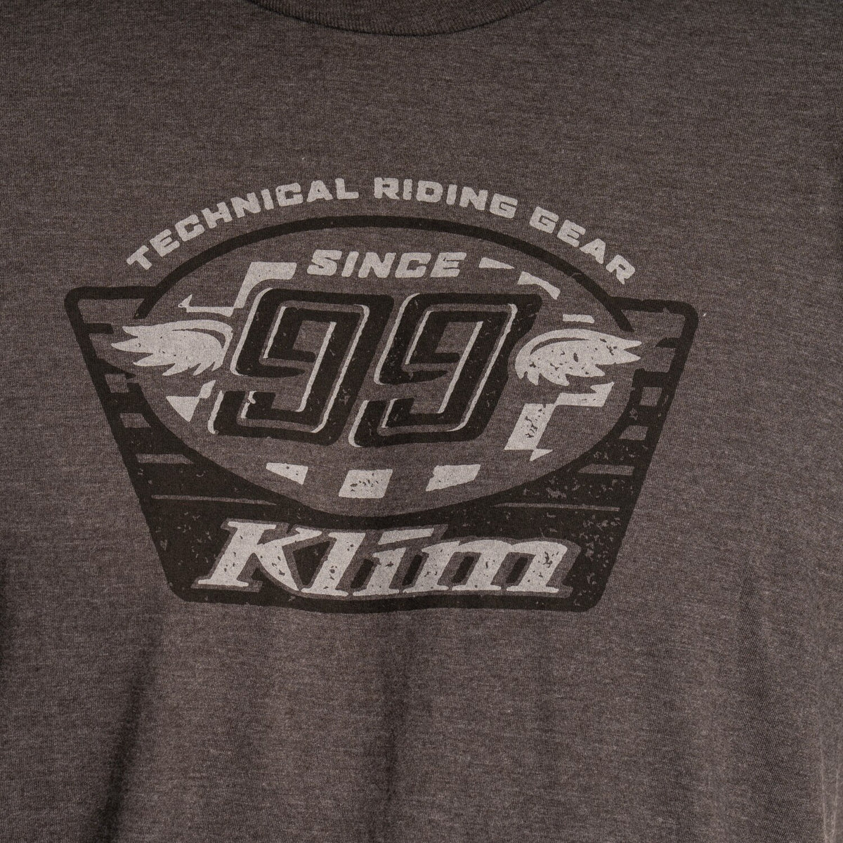 Klim Pioneer 99 Tri-blend Tee - Heathered Charcoal - Monument