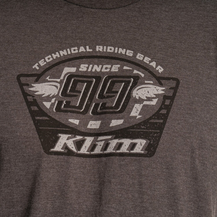 Klim Pioneer 99 Tri-blend Tee - Heathered Charcoal - Monument
