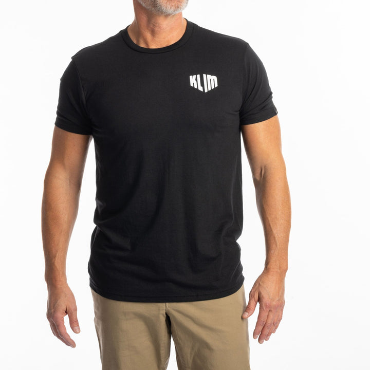 Klim Full Throttle Tri-blend Tee - Black - White