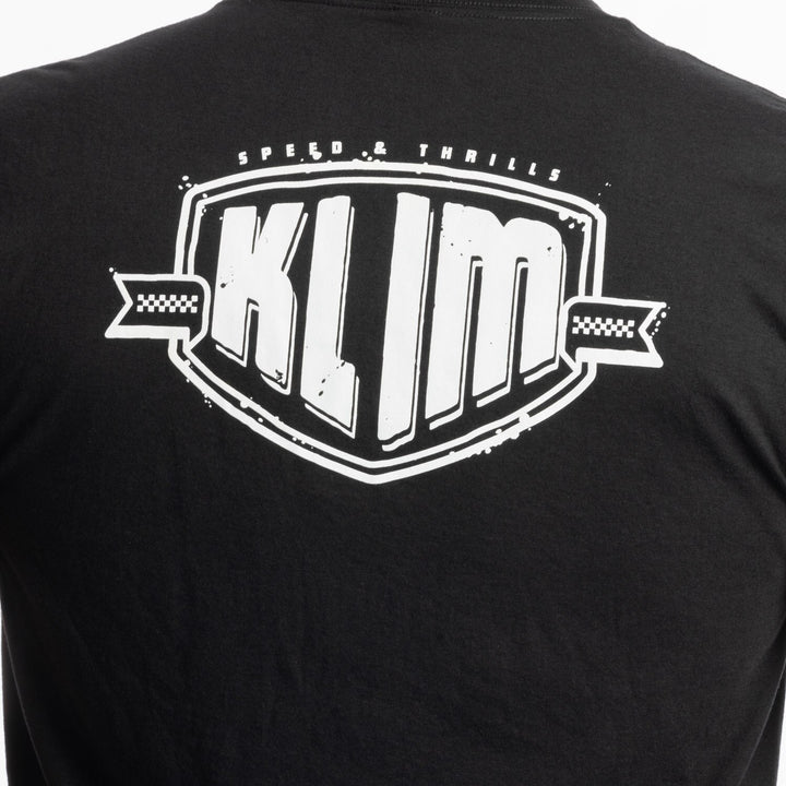 Klim Full Throttle Tri-blend Tee - Black - White
