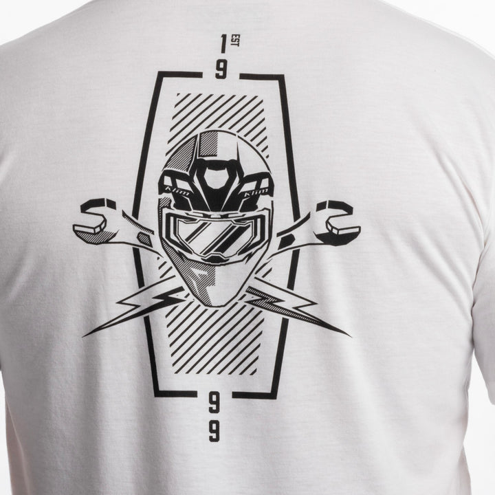 Klim Petrol Tri-blend Tee - White - Black