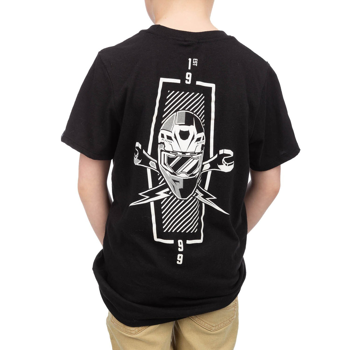 Klim Petrol Tri-blend Tee Youth - Black - White