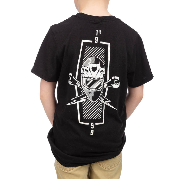 Klim Petrol Tri-blend Tee Youth - Black - White