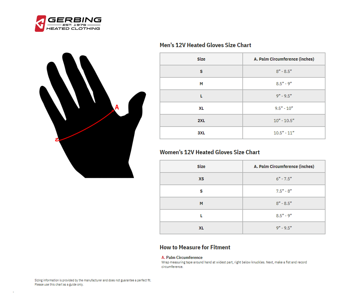 Gerbing Heated Clothing 12 V Hero Heated Gloves