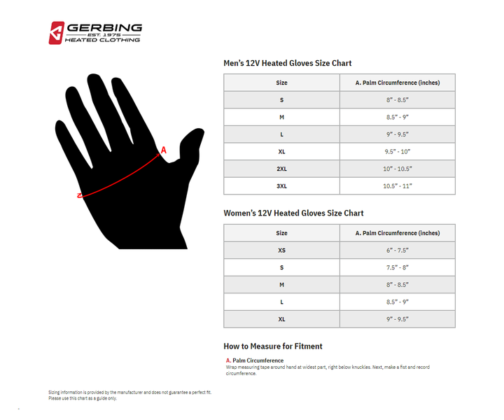 Gerbing Heated Clothing 12 V Hero Heated Gloves