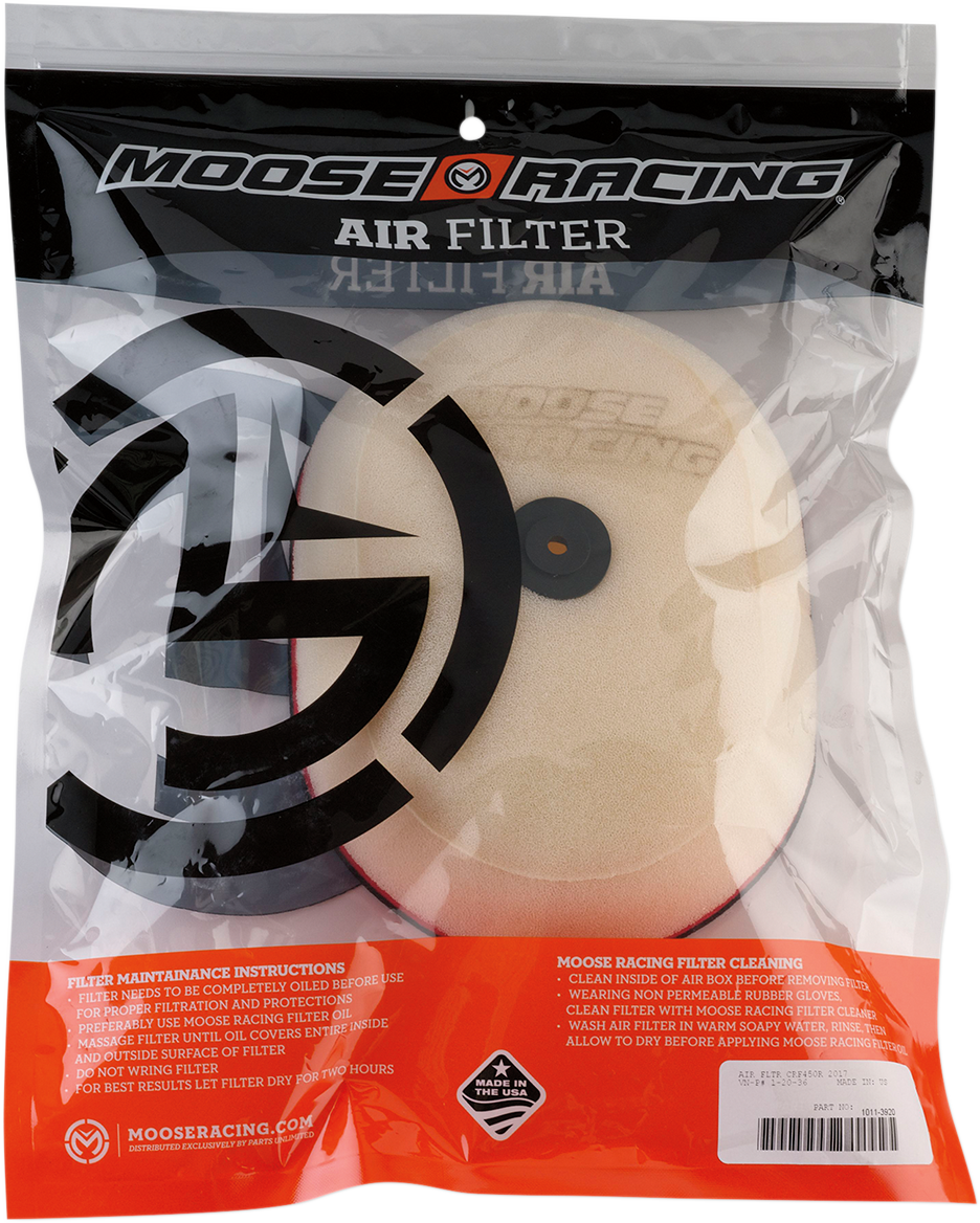 Moose Offroad 1-20-36 Dual-Layer Foam Air Filter for Honda