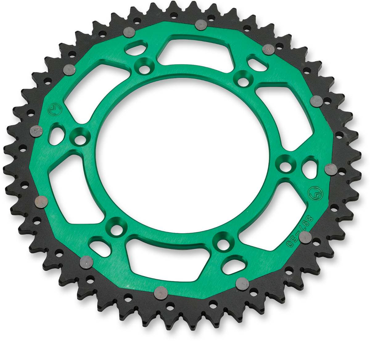 Moose Offroad Dual Rear Sprocket, 48-Tooth Green for Kawasaki and Suzuki, Part 1210-460-48-15X