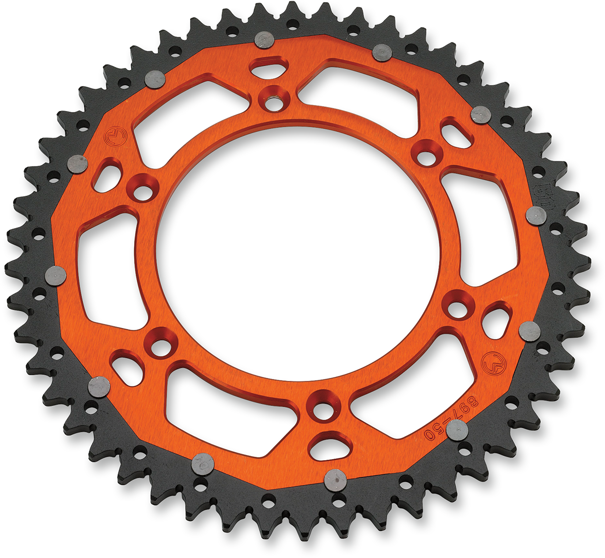 Moose Offroad Dual Rear Sprocket 52-Tooth Orange 1210-897-52-14X for Husqvarna, Husaberg and KTM