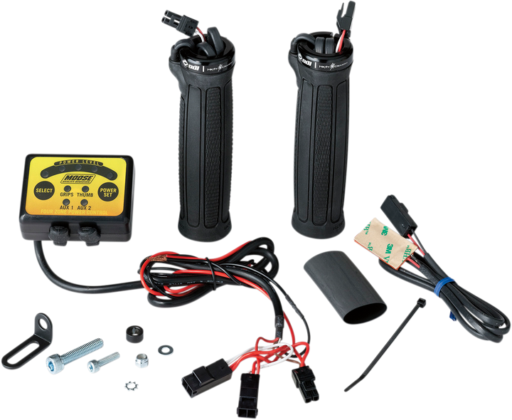 Moose Offroad Clamp-On Quad Zone Heated Grip Kit for ATVs
