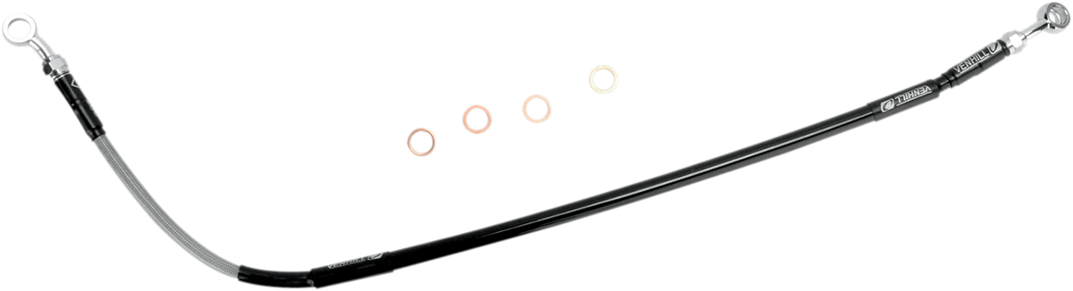 Moose Offroad H02-2-035/P Rear Stainless Steel Brake Line for Honda