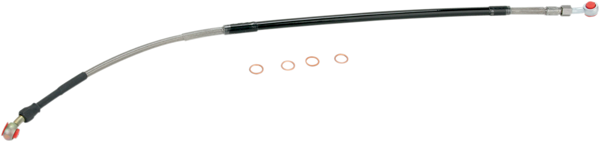 Moose Offroad S01-2-035/P Stainless Steel Rear Brake Line for Suzuki DR-Z400SM