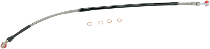 Moose Offroad S01-2-035/P Stainless Steel Rear Brake Line for Suzuki DR-Z400SM