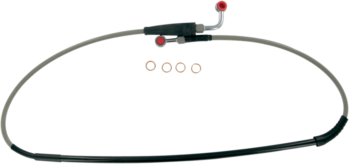 Moose Offroad H02-1-067/P Front Stainless Steel Brake Line for Honda CRF