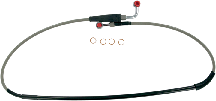 Moose Offroad H02-1-067/P Front Stainless Steel Brake Line for Honda CRF