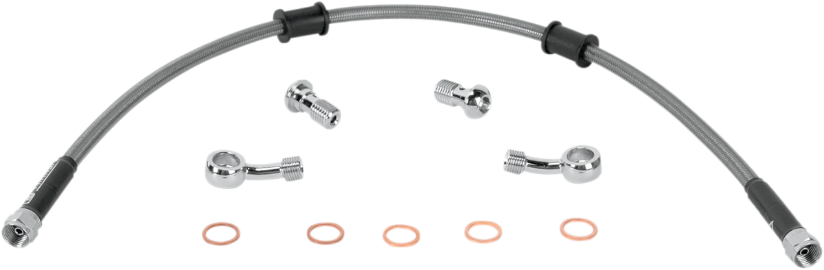 Moose Offroad KAW-6030R Rear Stainless Steel Brake Line for Kawasaki KLR 650