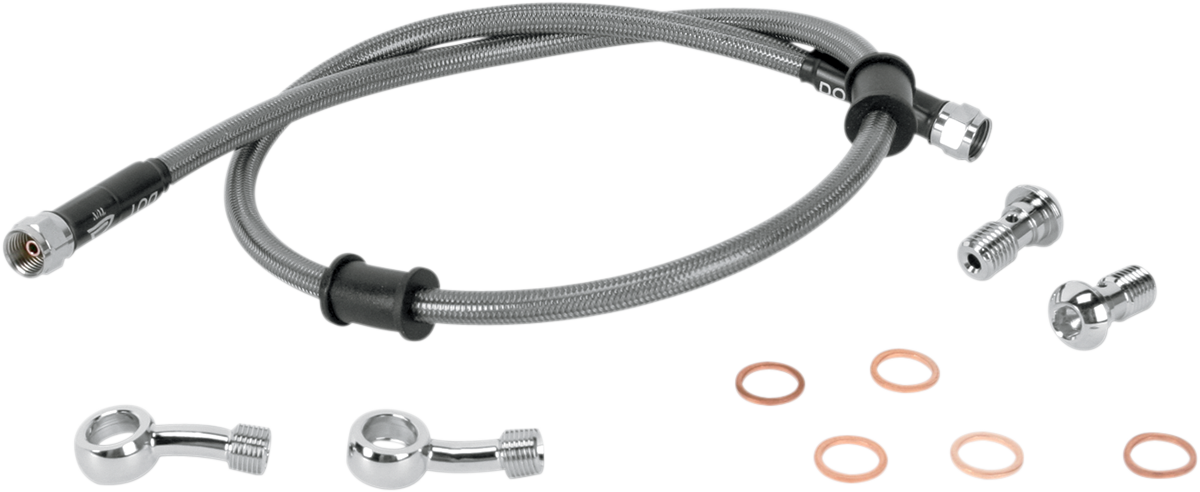 Moose Offroad KAW-6031R Rear Stainless Steel Brake Line for Kawasaki KLR 650