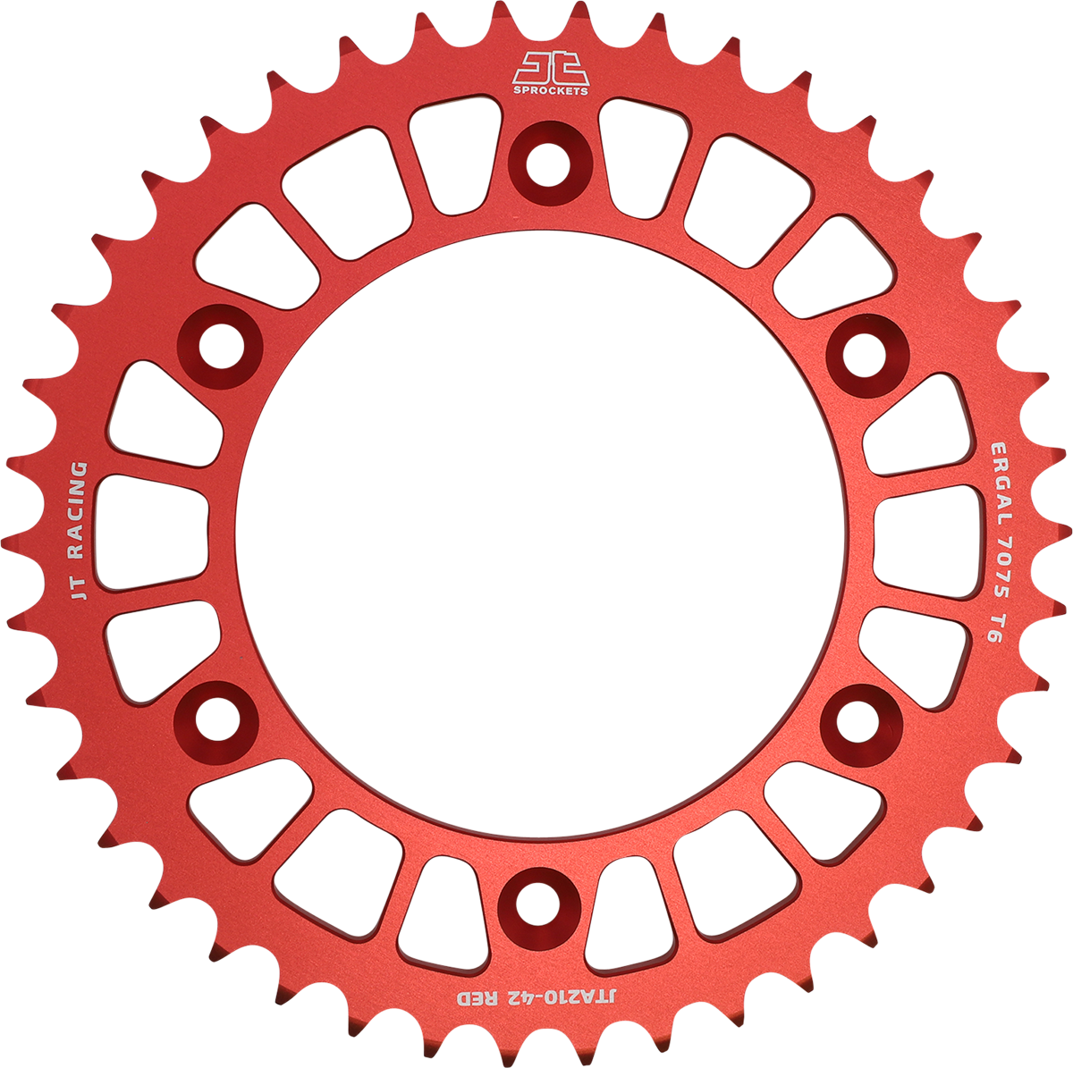 JT Sprockets JTA210.42RED Rear Sprocket for Honda, Red, 42-Tooth