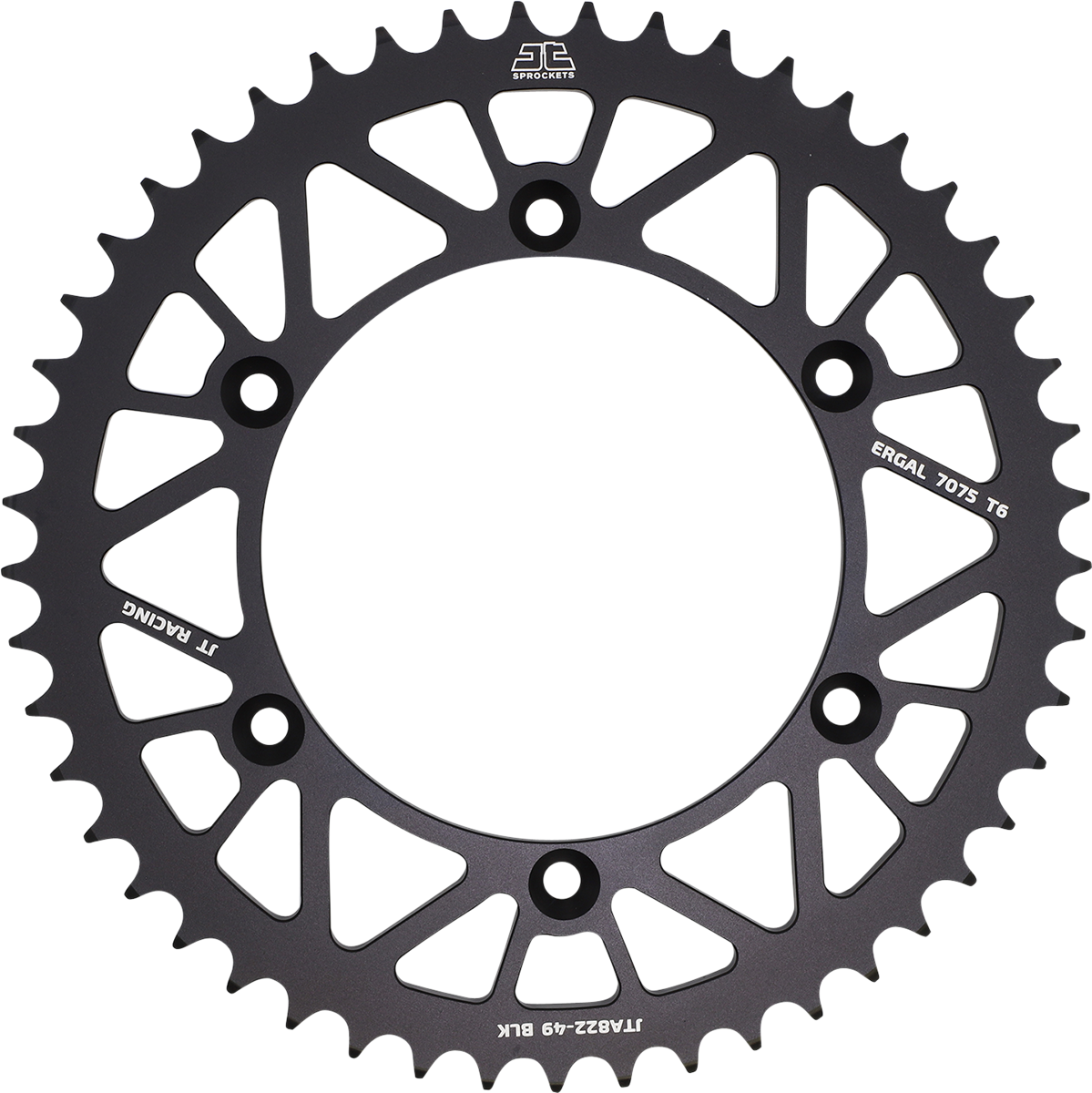 JT Sprockets JTA822.52BLK Rear Sprocket, Black, 52-Tooth