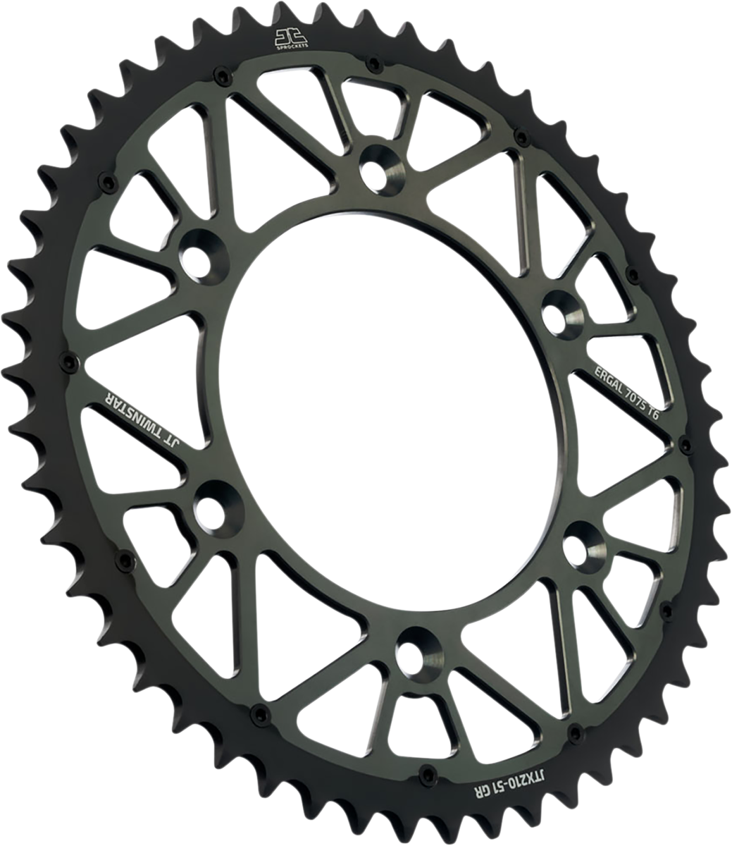 JT Sprockets Twinstar Rear Sprocket 50-Tooth Graphite for Beta and Honda - JTX210.50GR