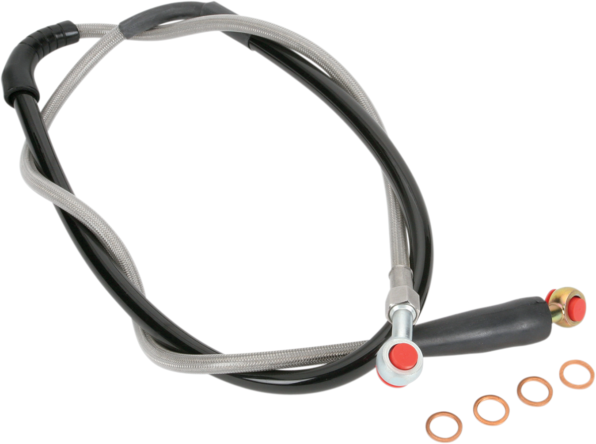 Moose Offroad H02-1-043/P Front Stainless Steel Brake Line for Honda
