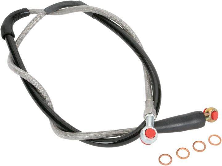 Moose Offroad H02-1-043/P Front Stainless Steel Brake Line for Honda