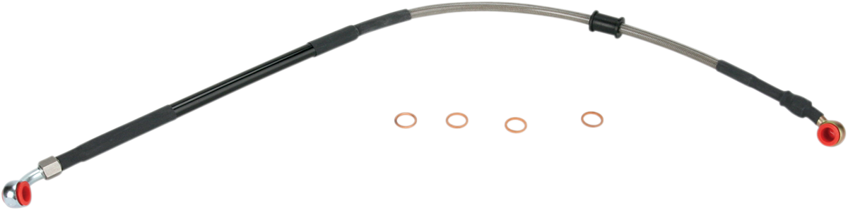 MOOSE OFFROAD H02-2-027/P Stainless Steel Rear Brake Line for Honda CRF450R