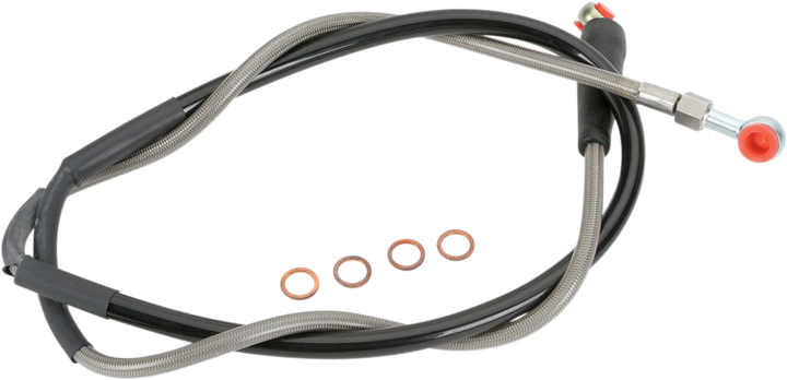 Moose Offroad K01-1-027/P Stainless Steel Front Brake Line for GasGas, Husqvarna and KTM