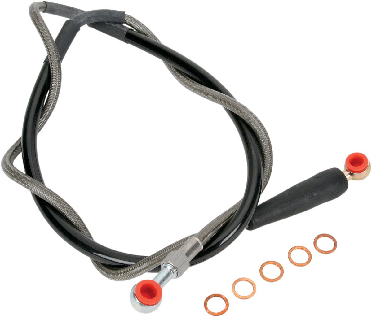 Moose Offroad K01-1-028/P Front Stainless Steel Brake Line for Husaberg, Husqvarna and KTM