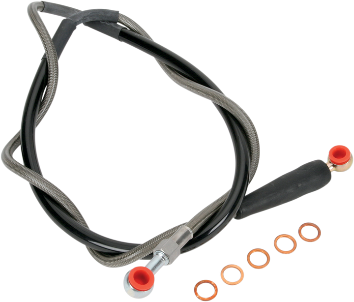 Moose Offroad K01-1-028/P Front Stainless Steel Brake Line for Husaberg, Husqvarna and KTM