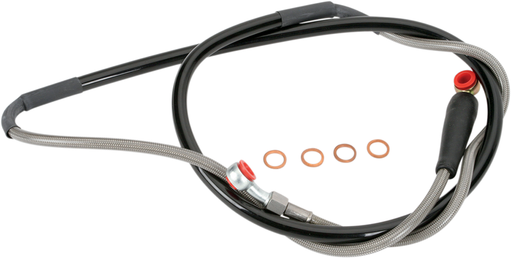Moose Offroad Stainless Steel Front Brake Line for Yamaha, Part Y01-1-043/P