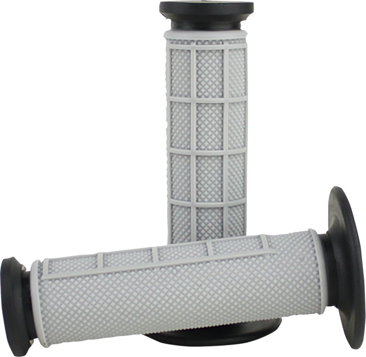 Driven Racing Pro Waffle Motorcycle Grips, Black/Gray, D535-BK