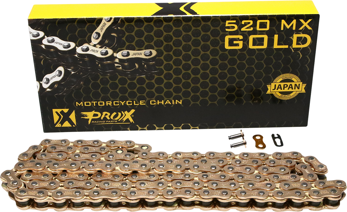 PROX 520 MX Gold Drive Chain, 120 Link – Part 07.RC520120CG