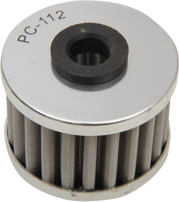 PC RACING Flo® Stainless Steel Oil Filter - Honda/Kawasaki/Polaris PC112