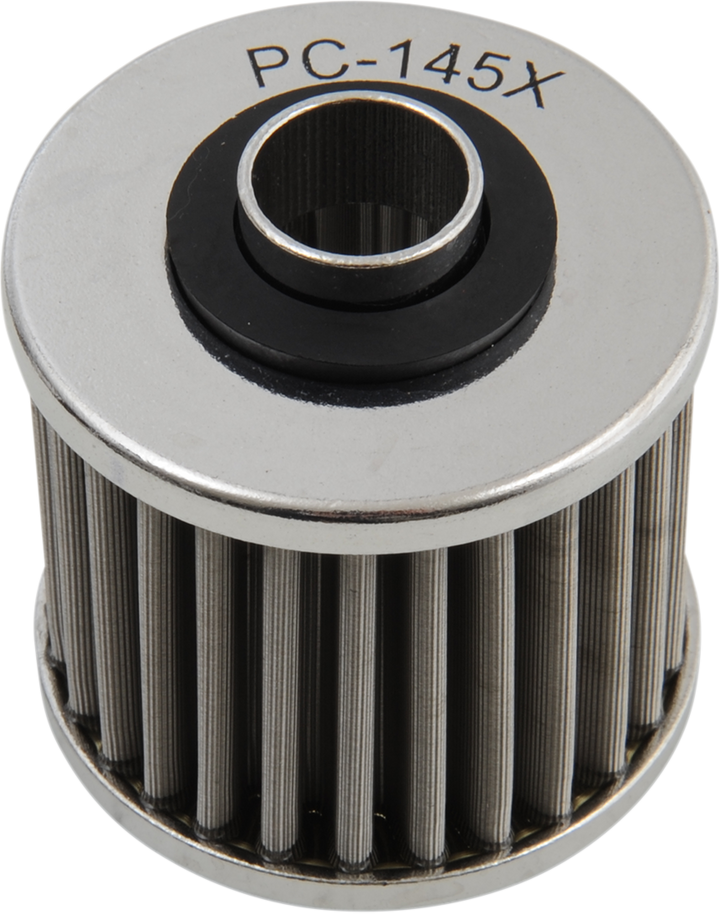 PC RACING Flo® Stainless Steel Oil Filter - Aprilia/MZ/Yamaha PC145X